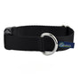 Collar para perro de nailon negro, 5/8 pulg. y 1 pulg. de ancho, foto 1