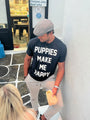 Puppies Make Me Happy Unisex Tee