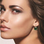 5.00 CTW Lab-Created Sapphire and Emerald Drop Earring Set, photo 5