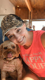 Dog Walks Are My Happy Hour Women's Sleeveless Tank in hot pink