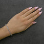 1/2 Ct. T.W. Diamond Linked Infinity Anklet in Sterling Silver, photo 3