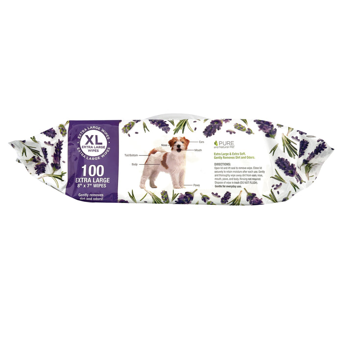 Lavender and Rosemary Grooming Wipes for Dogs, 100 Count, photo 4
