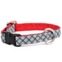 Collar para perro Argyle Black and White, 5/8 pulg. de ancho, foto 1