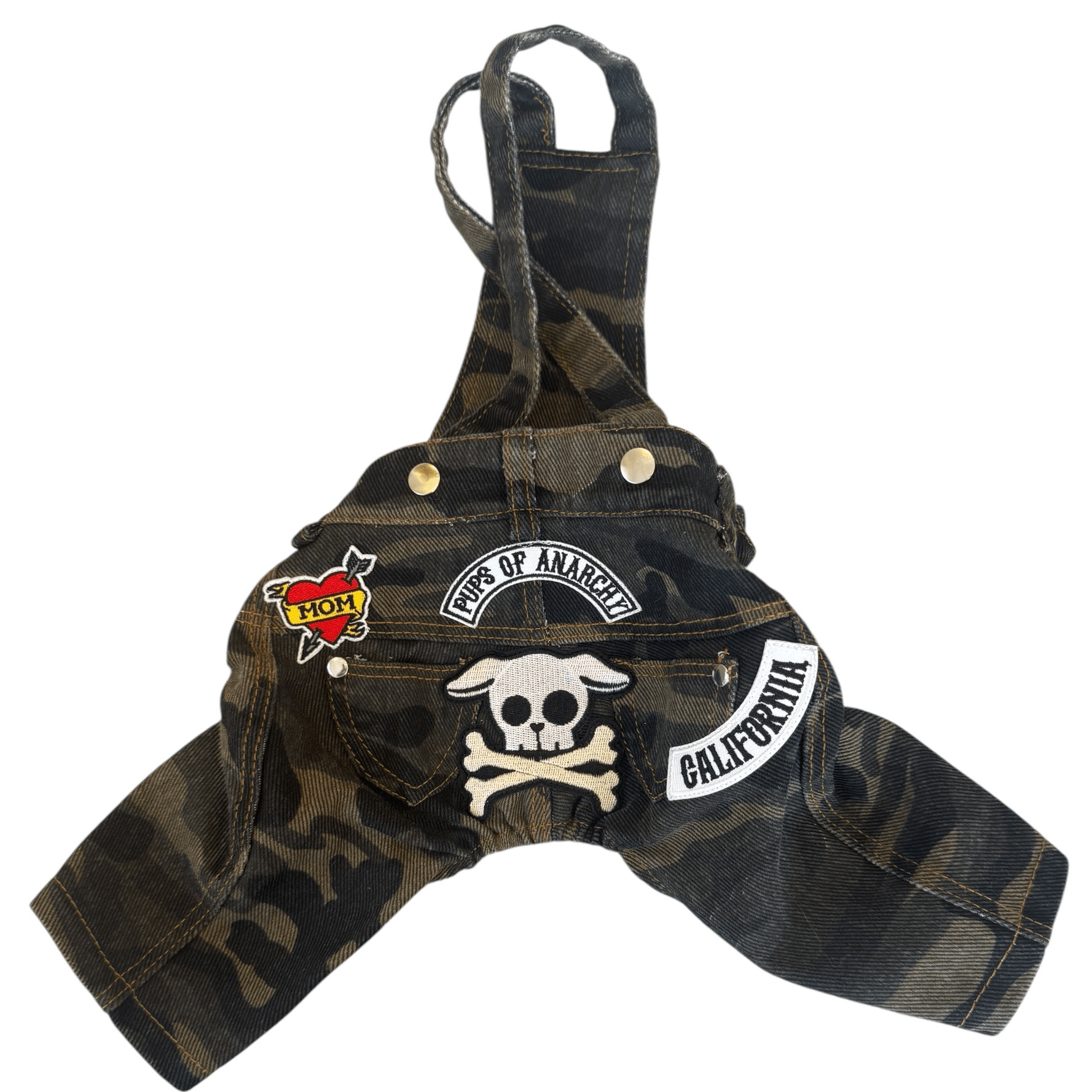 Overol para perro Camouflage Pups of Anarchy, foto 1