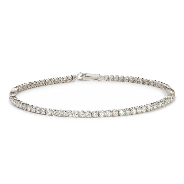 2 Ct. T.W. Lab-Grown Diamond Tennis Bracelet in 10K White Gold, photo 1