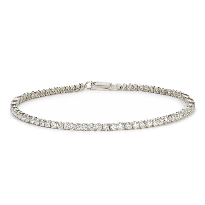 2 Ct. T.W. Lab-Grown Diamond Tennis Bracelet in 10K White Gold, photo 1
