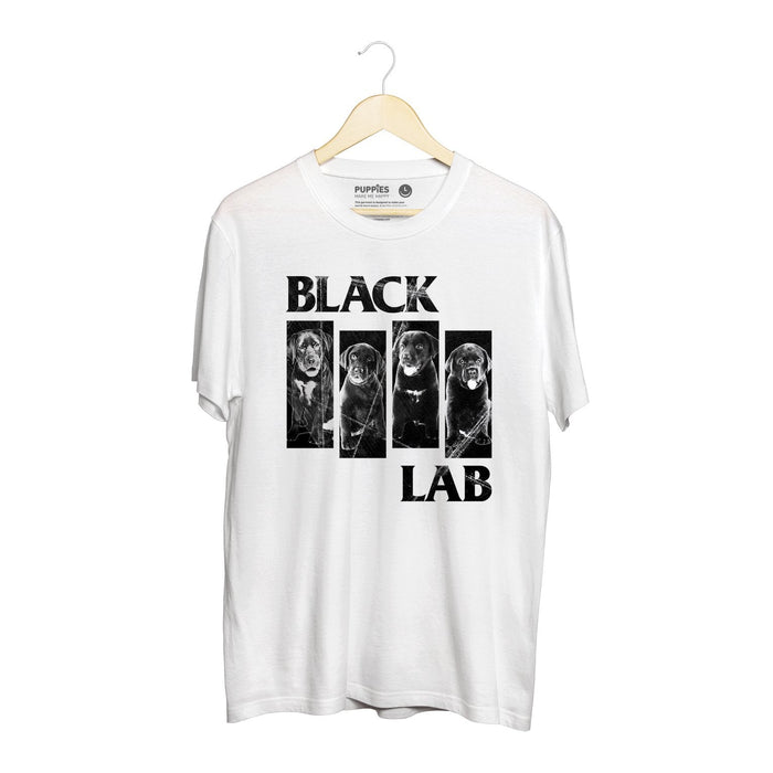 Black Lab Unisex Crewneck Tee in white