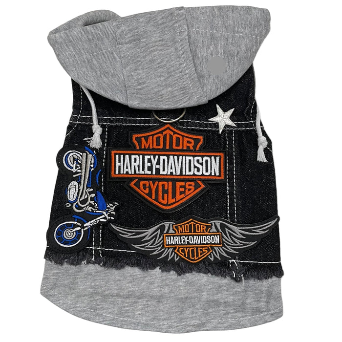 Black Biker Hoodie, photo 4