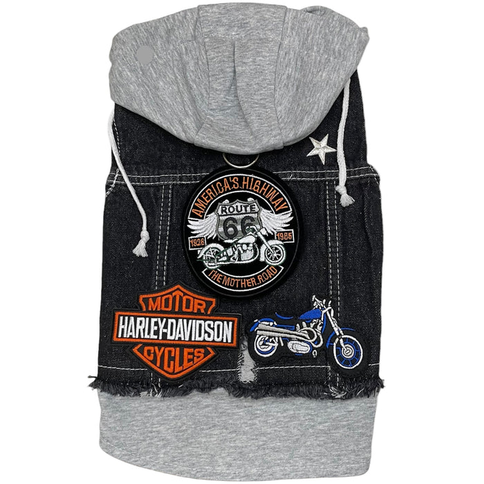 Black Biker Hoodie, photo 5
