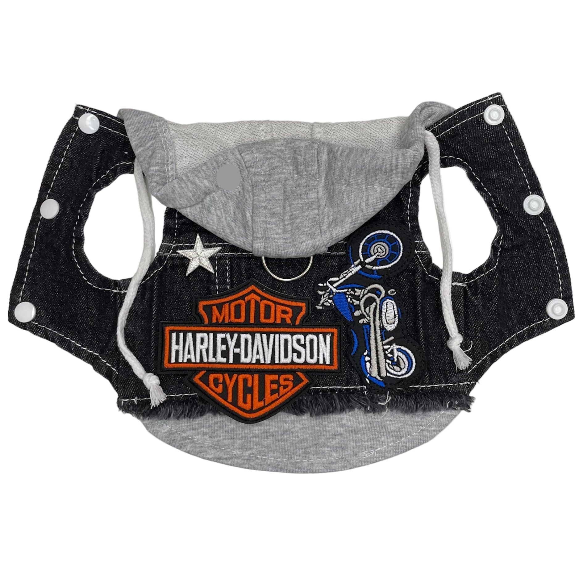 Black Biker Hoodie, photo 2