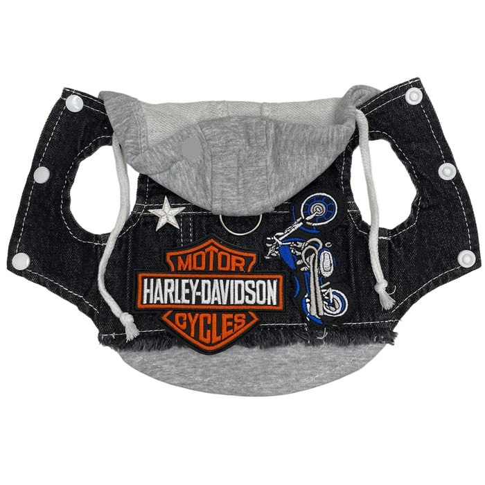 Black Biker Hoodie, photo 2