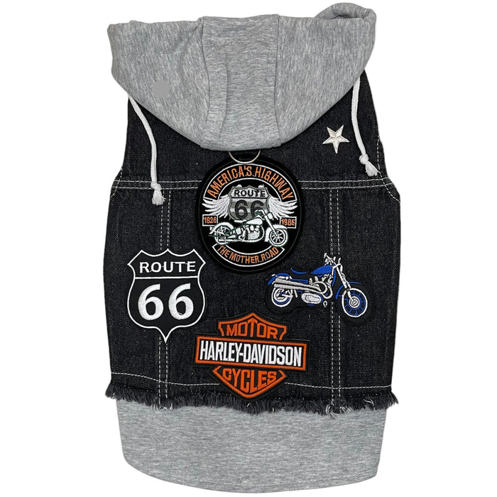 Black Biker Hoodie, photo 6