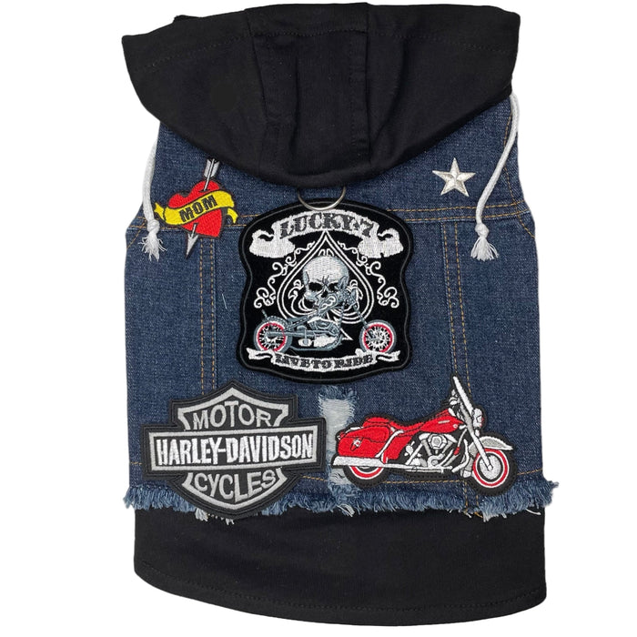 Blue Biker Hoodie, photo 1