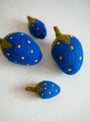 Blue Strawberry Wool Dog Toy, photo 3