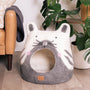 Felted Wool Cat Cave with Ears, Cat Design, photo 3