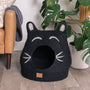 Felted Wool Cat Cave with Ears, Boy Cat Design, photo 3