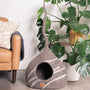 Felted Wool Cat Cave with Tail, Stone Design, photo 3