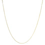 Collar de cadena de caja clásica de 0.75mm en oro macizo de 14K, foto 1
