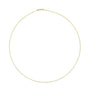 Collar de cadena de caja clásica de 0.75mm en oro macizo de 14K, foto 4
