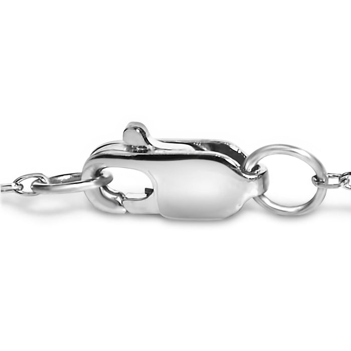 Pulsera de estaciones de bisel con diamantes cultivados en laboratorio de 1/2 ct. p.t. en oro de 14K, foto 4
