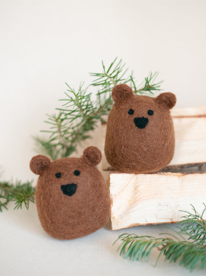 Brown Bear Wool Dog Toy, photo 3