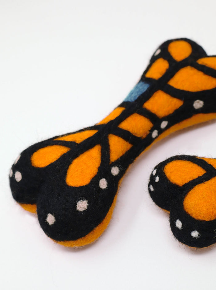 Monarch Butterfly Woolbone Dog Toy, photo 5