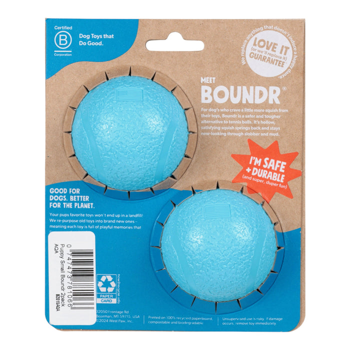 Pelota Boundr para perro, paquete de 2 chicas, aqua, foto 4