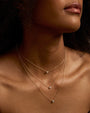 Collar de diamante grande en bisel en oro de 14K, foto 5