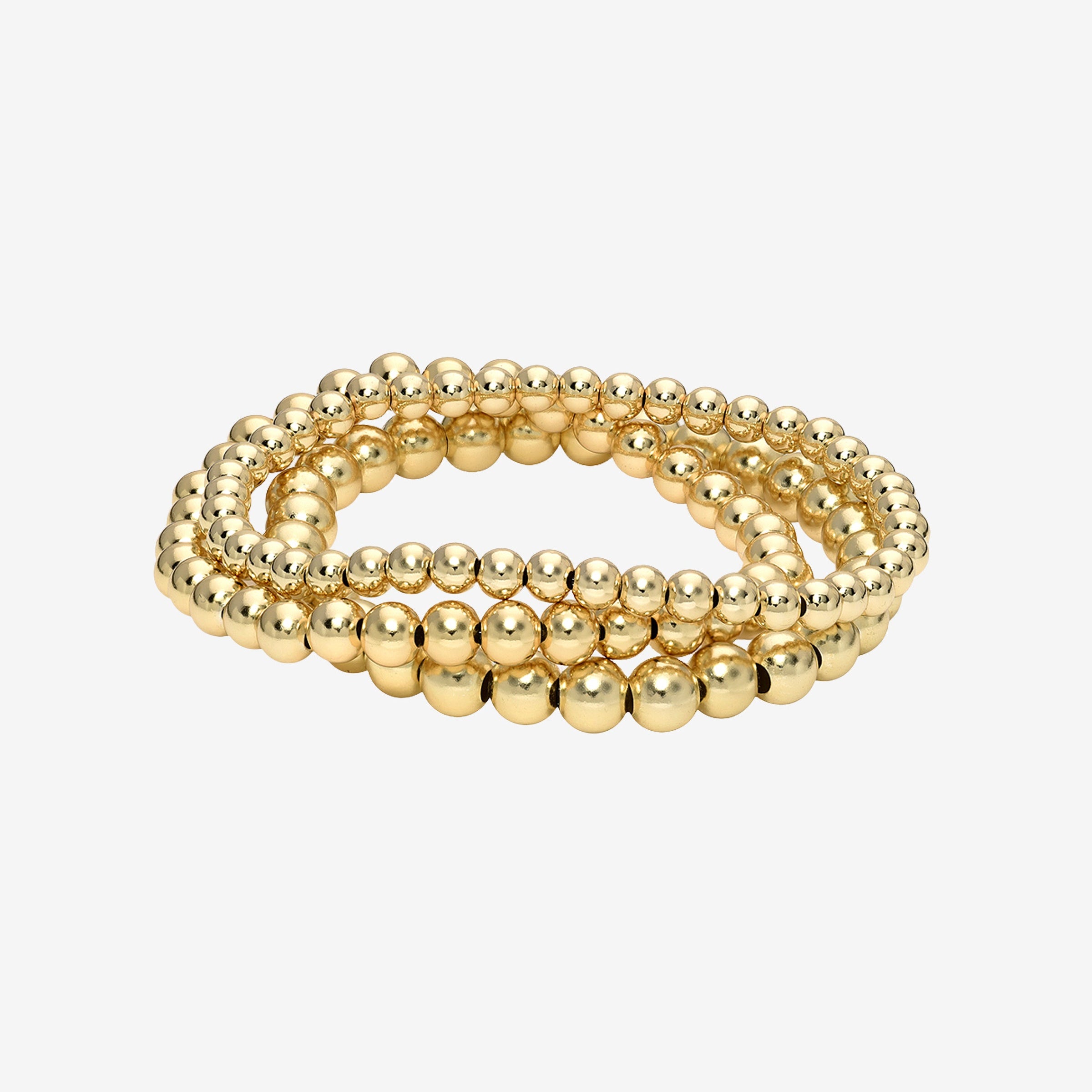 Conjunto de pulseras de cuentas de 3mm, 4mm y 5mm, foto 1