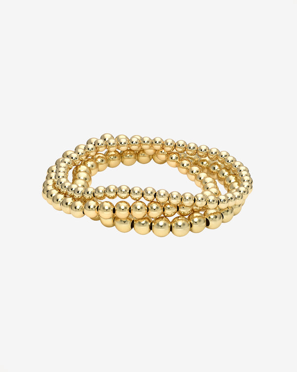 3mm, 4mm and 5mm Bead Bracelet Stack Set, photo 1