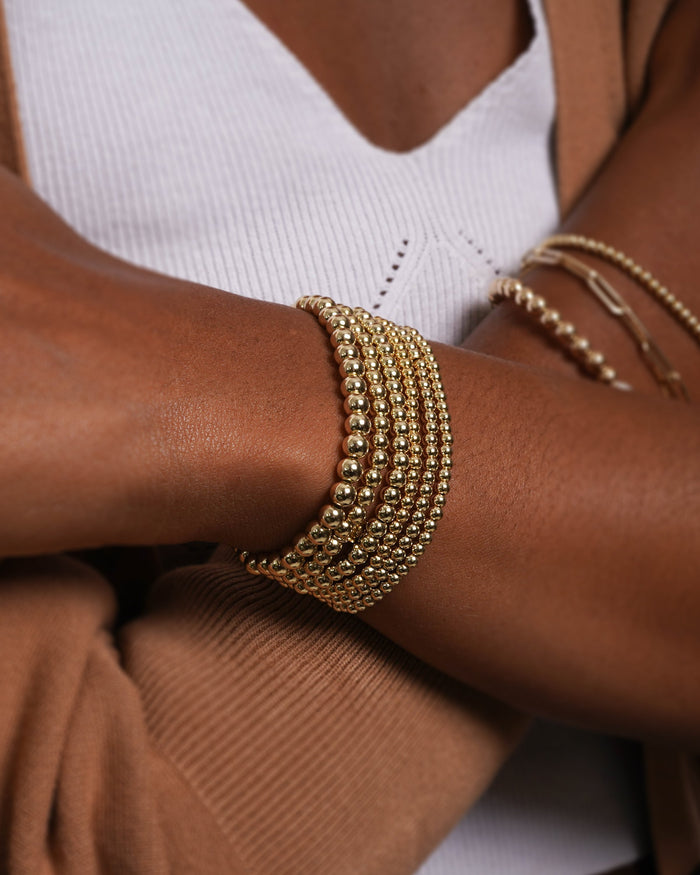 4mm Hollow Bead Stretch Bracelet, photo 4