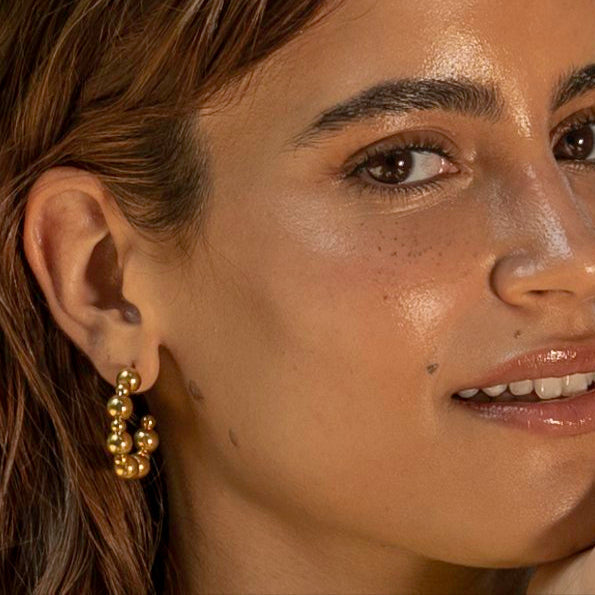 Beaded Hoop Earrings, photo 2