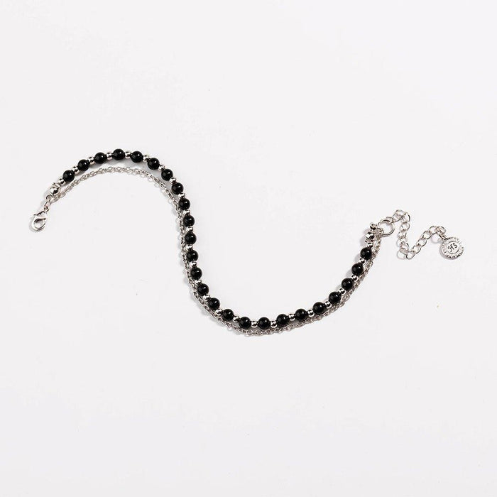 Black Spinel Beaded Friendship Bracelet, photo 9