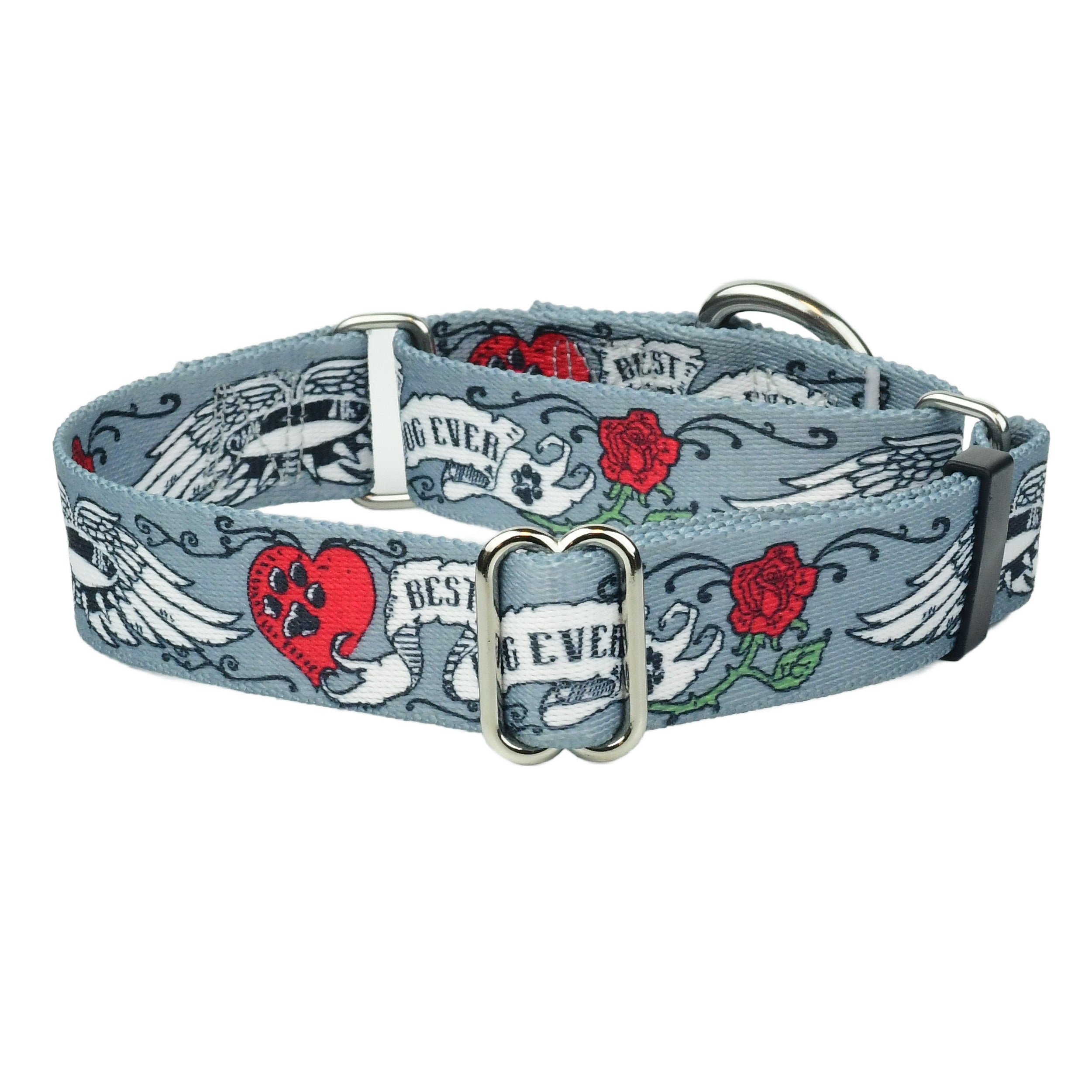 Best Dog Ever EarthStyle Martingale Dog Collar, 1″ Only, photo 1