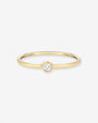 Anillo de diamante en bisel en oro de 14K, foto 1