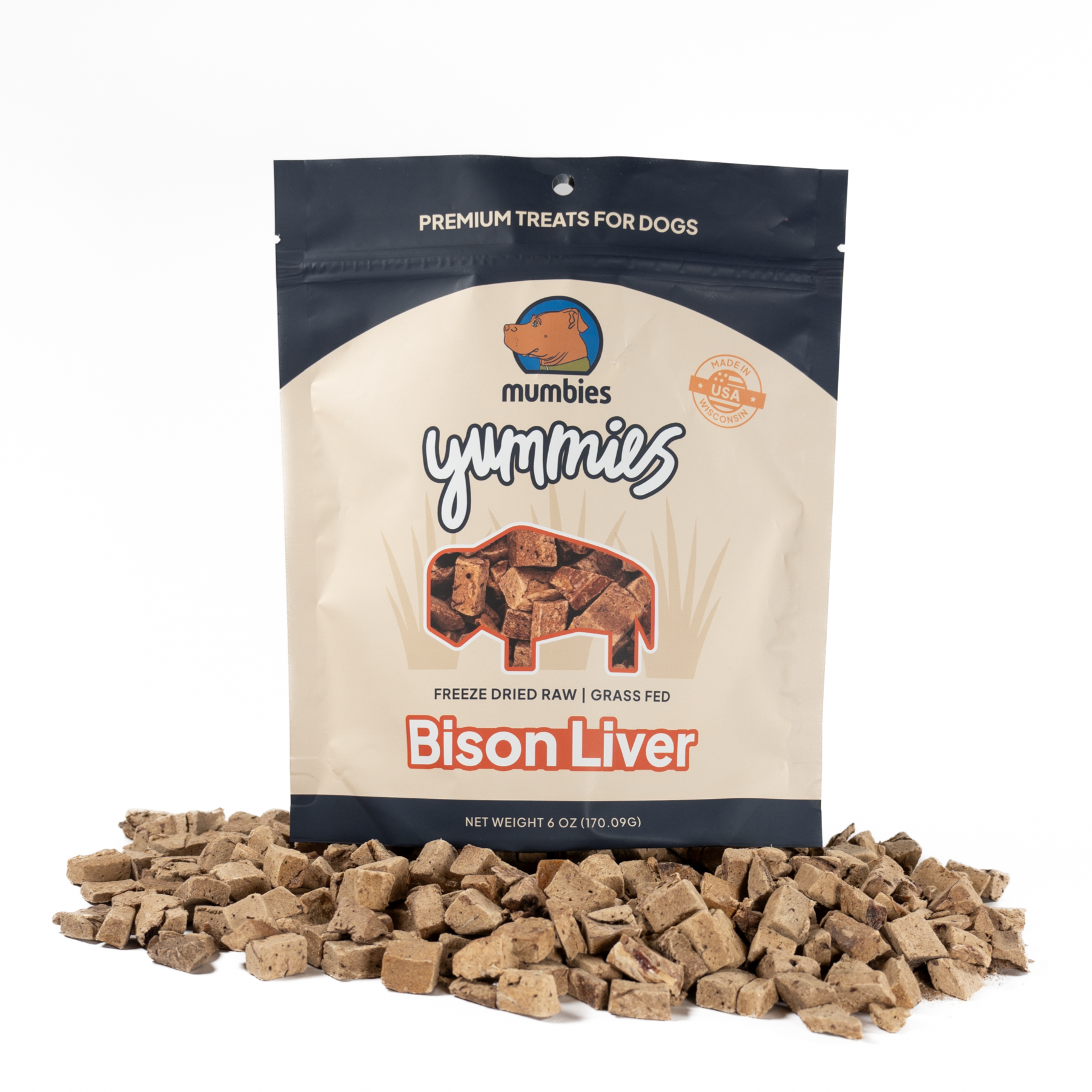 Yummies Freeze-Dried Bison Liver Dog Treats, photo 1