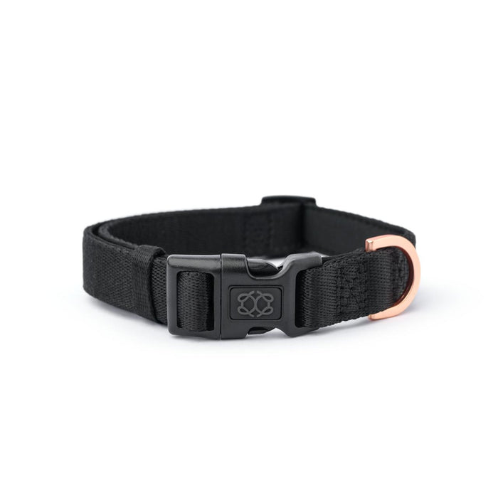 Black City Padded Dog Collar