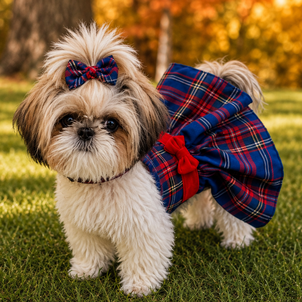 Red/Blue Plaid Dress, photo 2