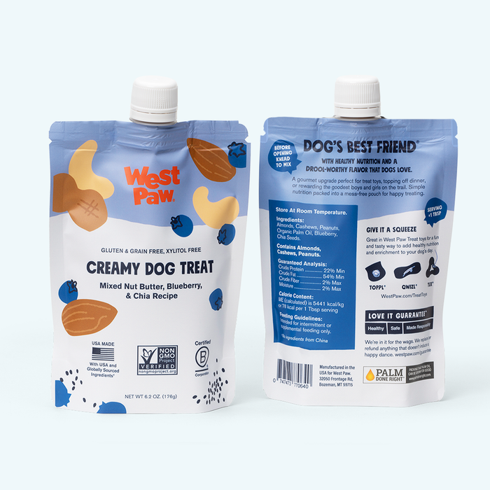 Nut Butter, Blueberry and Chia Creamy Dog Treat, photo 3