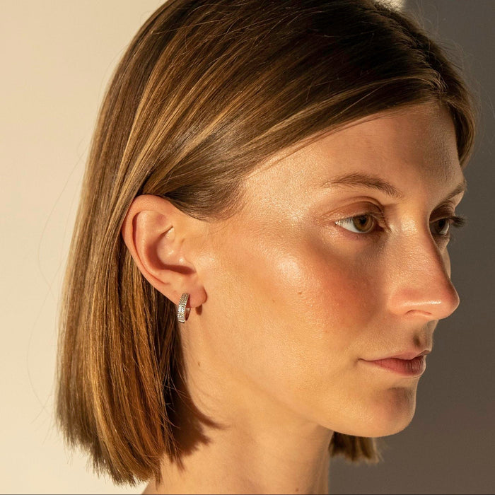 Bold Glam Cubic Zirconia Hoop Earrings, photo 3