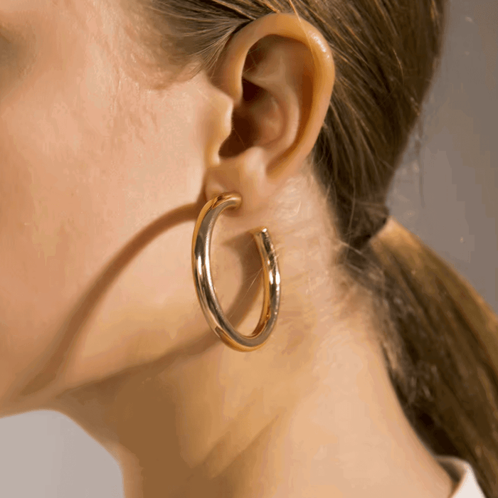 Bold and Beautiful Gold Hoop Earrings, photo 5