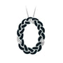 Braid Oval Pendant with Stones, photo 1