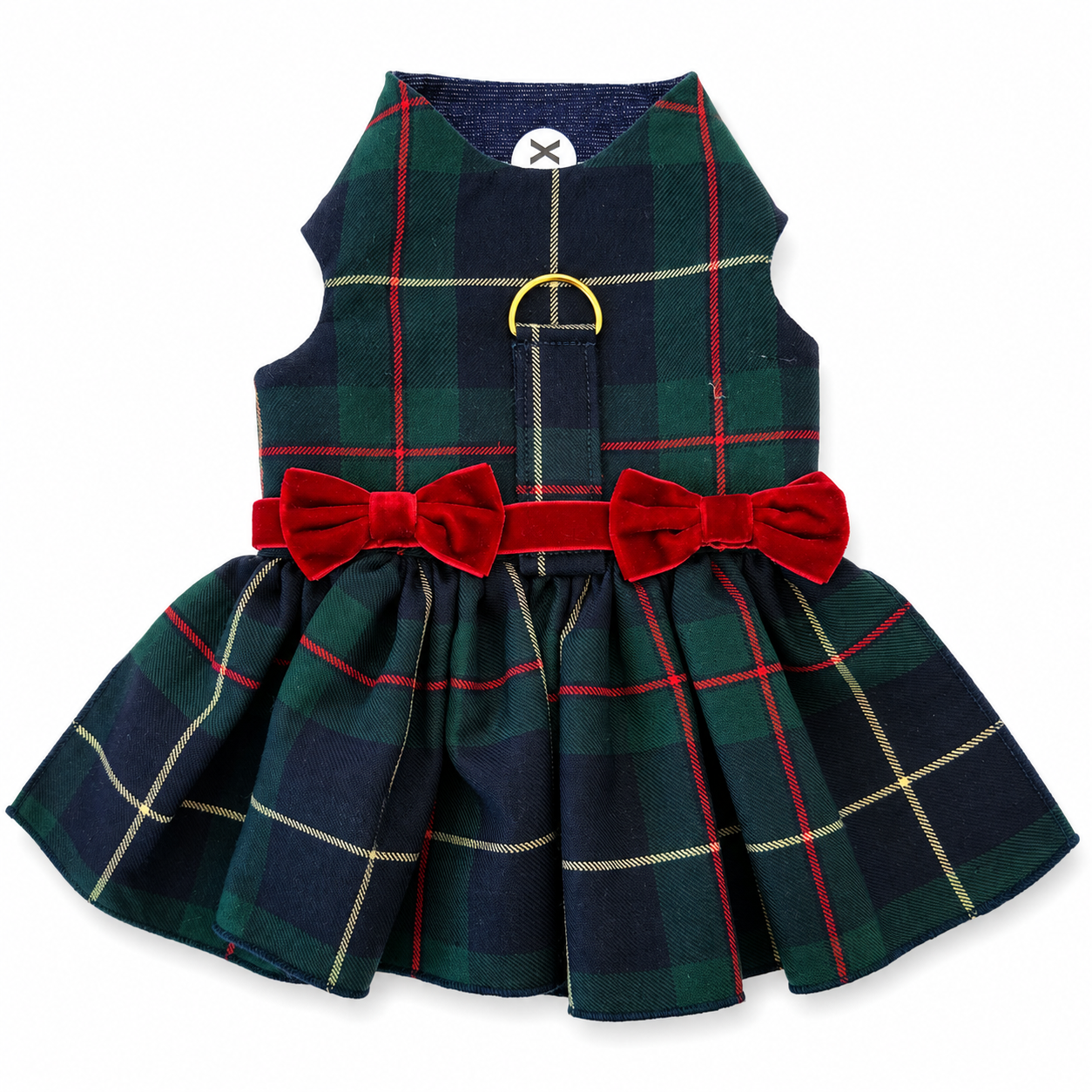 Vestido para perro Green Plaid, foto 1