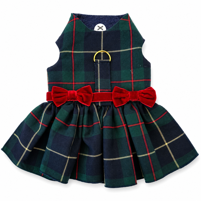 Vestido para perro Green Plaid, foto 1