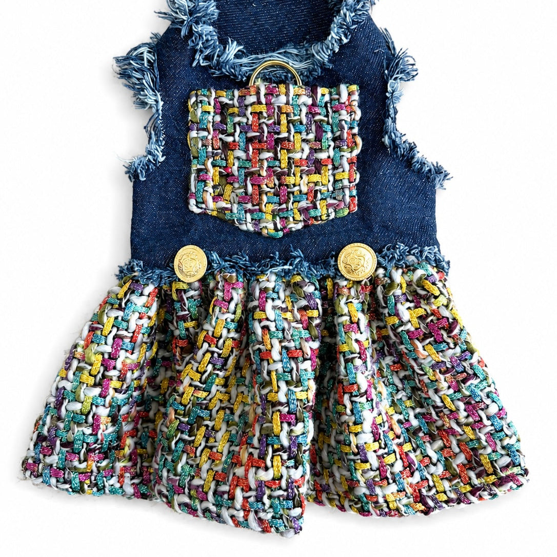 Denim and Tweed Couture Dress, photo 1