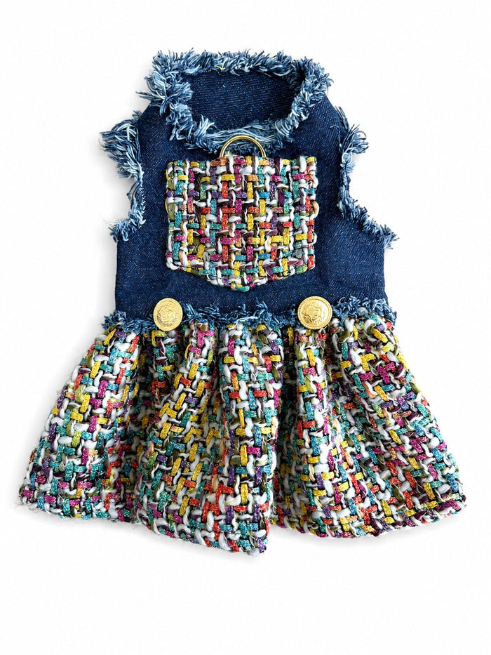Denim and Tweed Couture Dress, photo 1