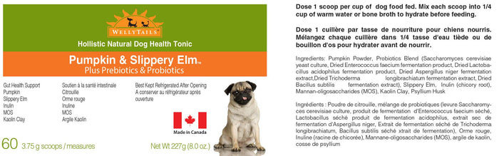 Pumpkin & Slippery Elm Powder with Probiotics for Dogs, photo 3