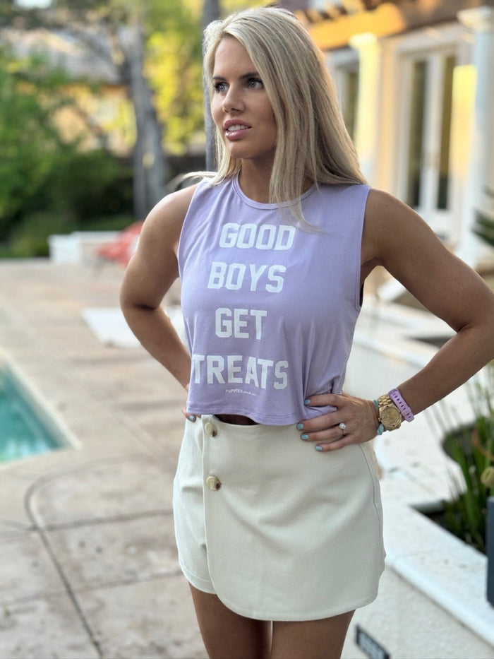 Good Boys Get Treats Crop Tank