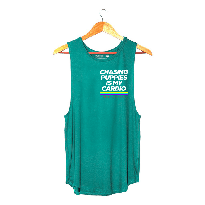 Chasing Puppies is My Cardio Women's Sleeveless Tank