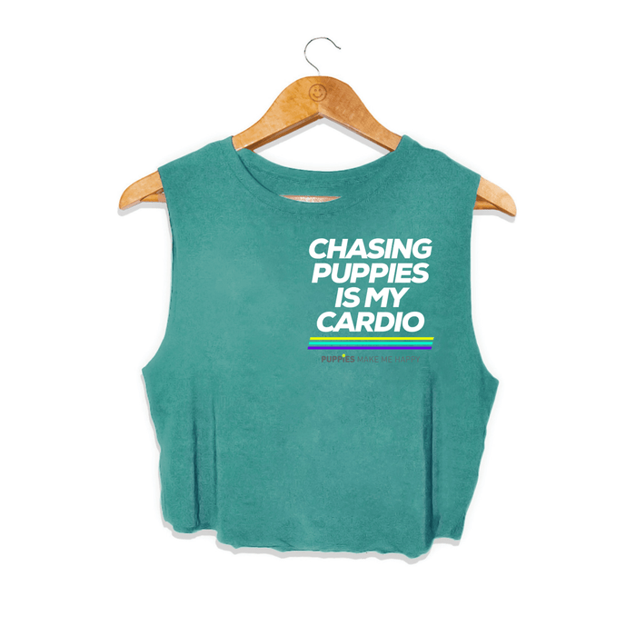 Chasing Puppies Is My Cardio Crop Tank
